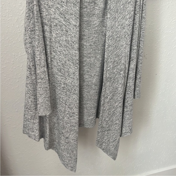 Anthropologie Philosophy Grey Buttery Soft Waterfall Open Cardigan: M - Picture 4 of 6